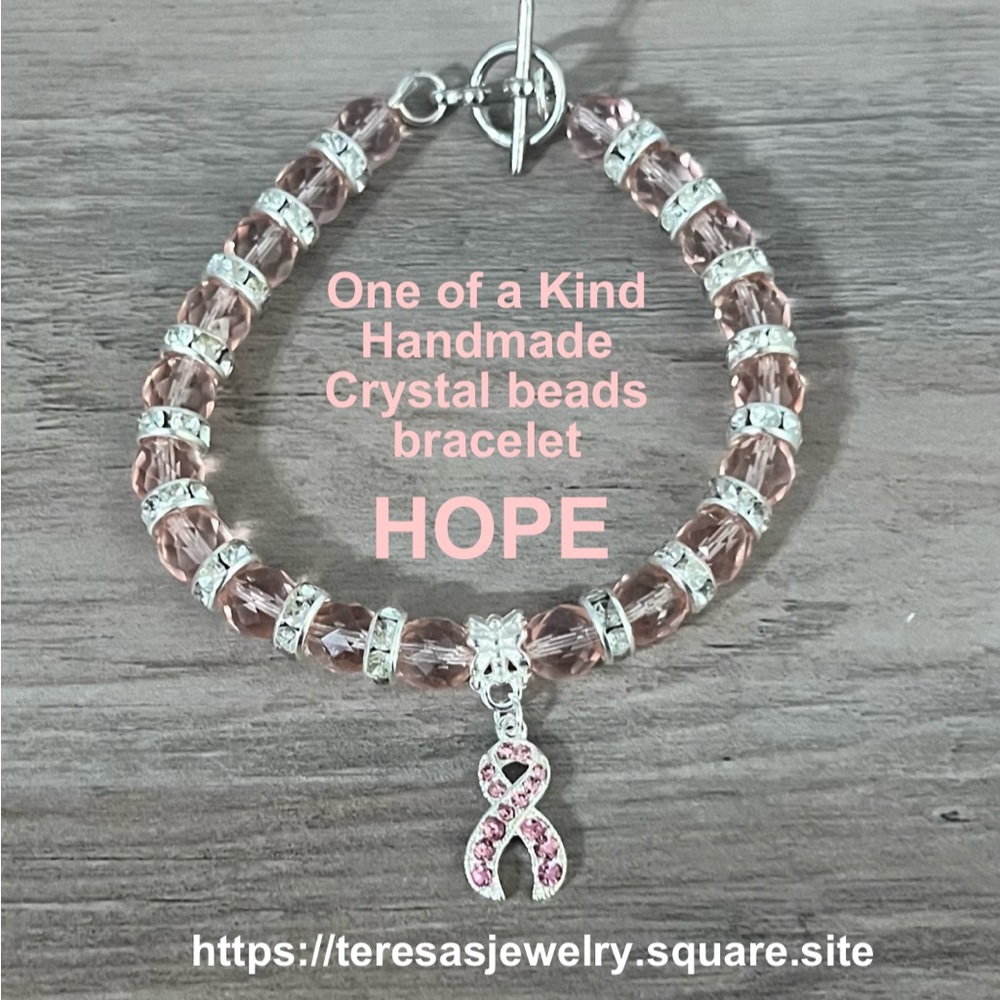 Breast cancer awareness bracelet